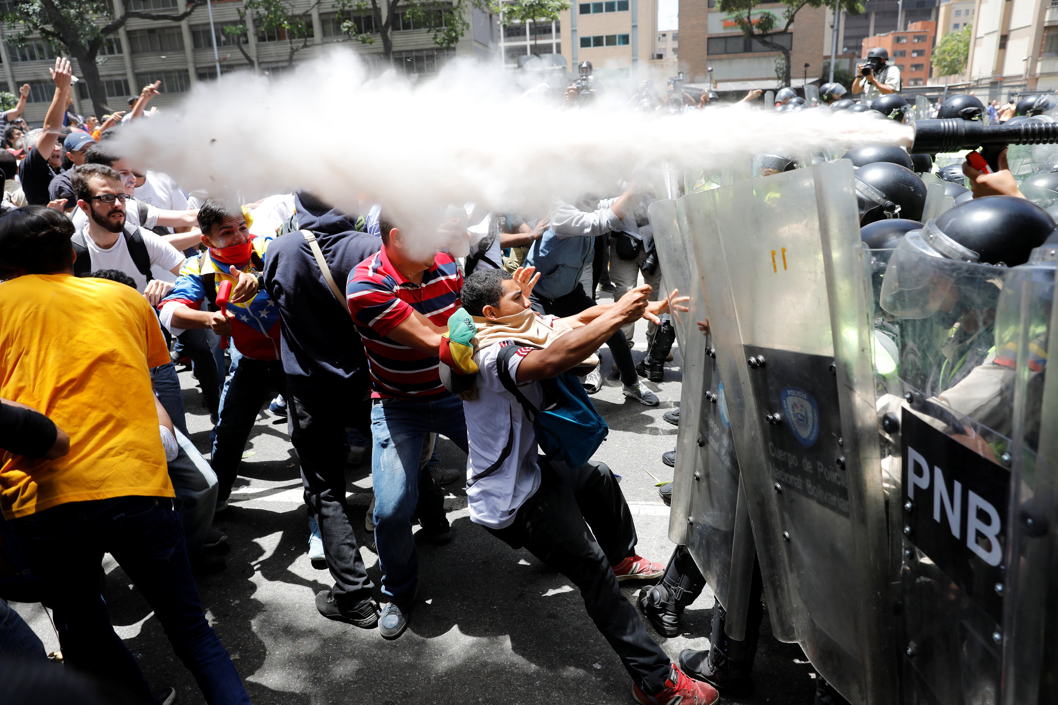 Represión en Venezuela 2017. Foto: Reuters